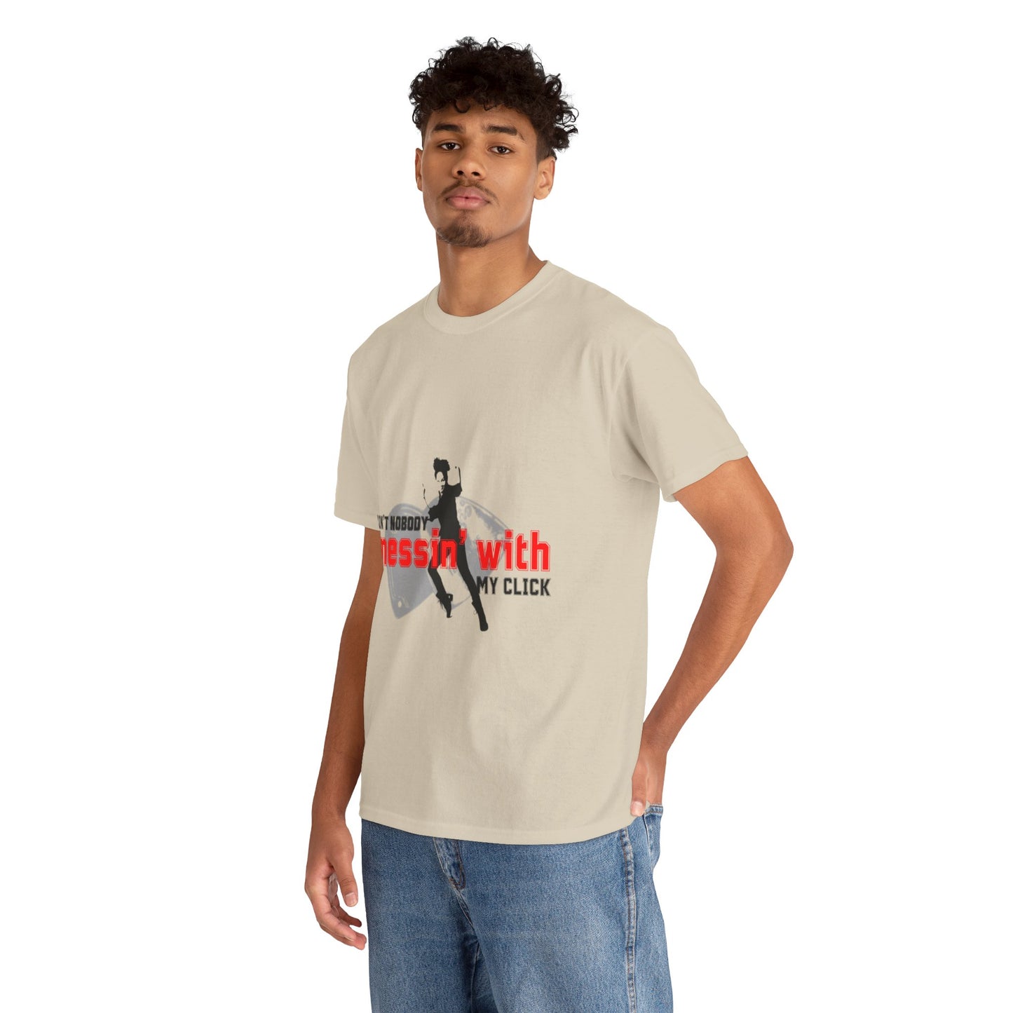 "Ain’t Nobody Messin’ With My Click" Tap Dance Tee – Unisex Heavy Cotton T-Shirt with Taps & Dancer Graphic