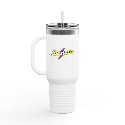 "Dancer" Superhero 40oz Insulated Travel Mug – Bold Stainless Steel Tumbler for Dance Lovers
