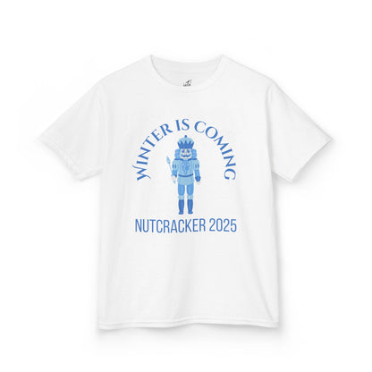 “Winter Is Coming Nutcracker 2025” YOUTH T-shirt | Holiday Dance Tee for Ballet Dancers