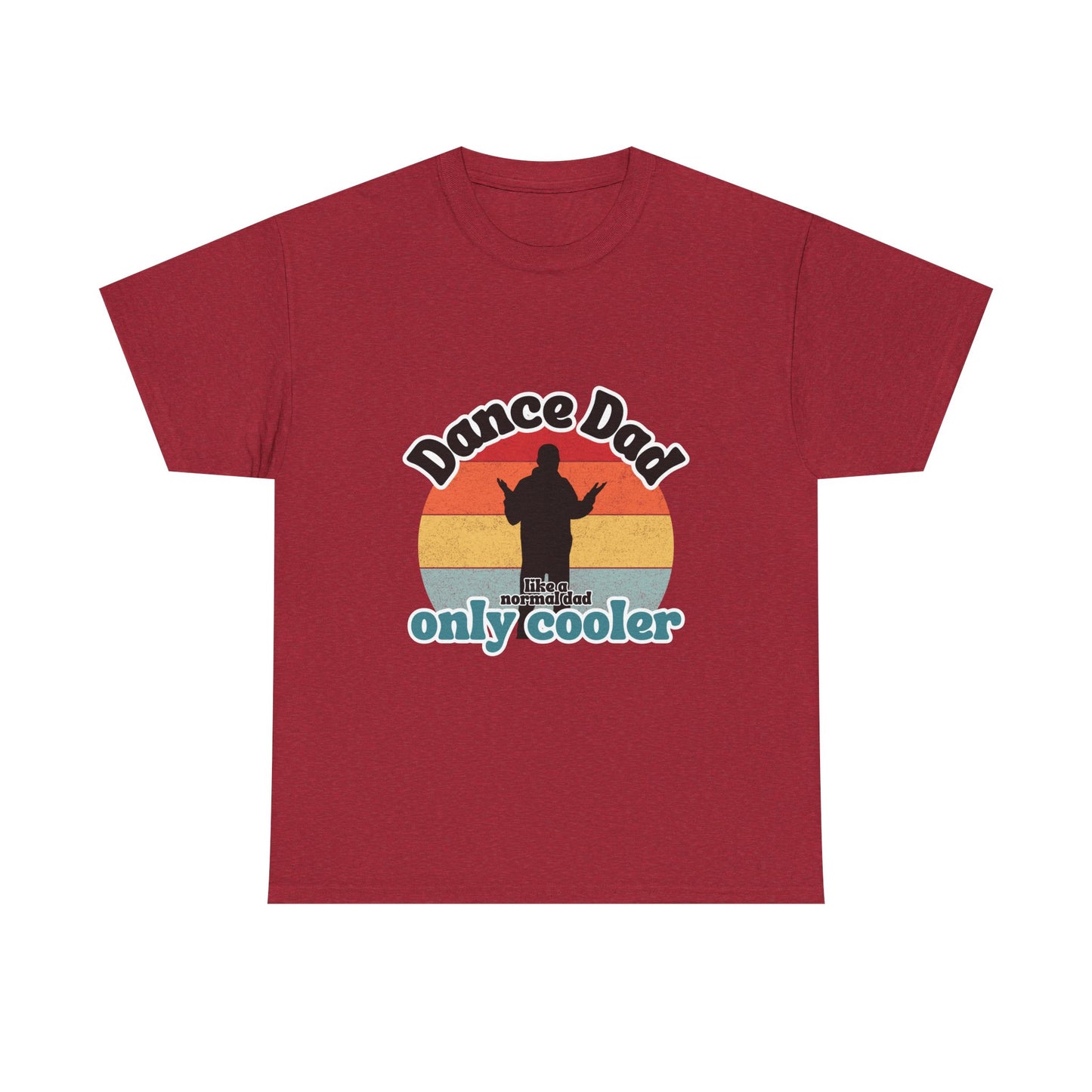 "Dance Dad" Unisex Heavy Cotton Tee – Funny Retro Dance Shirt for Cool Dads