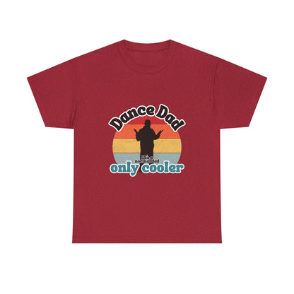 "Dance Dad" Unisex Heavy Cotton Tee – Funny Retro Dance Shirt for Cool Dads