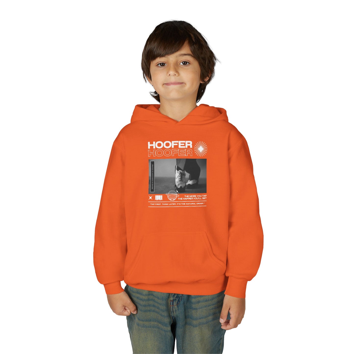 “Hoofer” Tap Shoes Streetwear Graphic | Unisex Youth Hoodie – Tap Dance Hoodie for Kids & Young Dancers