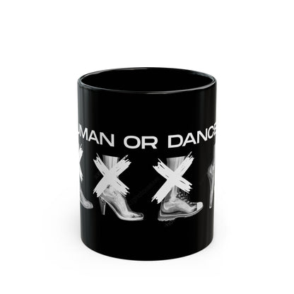"Human or Dancer" Accent Coffee Mug – Dance-Themed Mug with Cute X-Ray Foot Design for Dancers, Ballet Teachers, and Dance Lovers