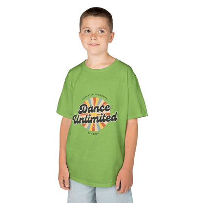 “Dance Unlimited: Potential & Growth” Retro Graphic T-Shirt for Kids – Motivational Dance Shirt - Youth Dance Inspiration Tee