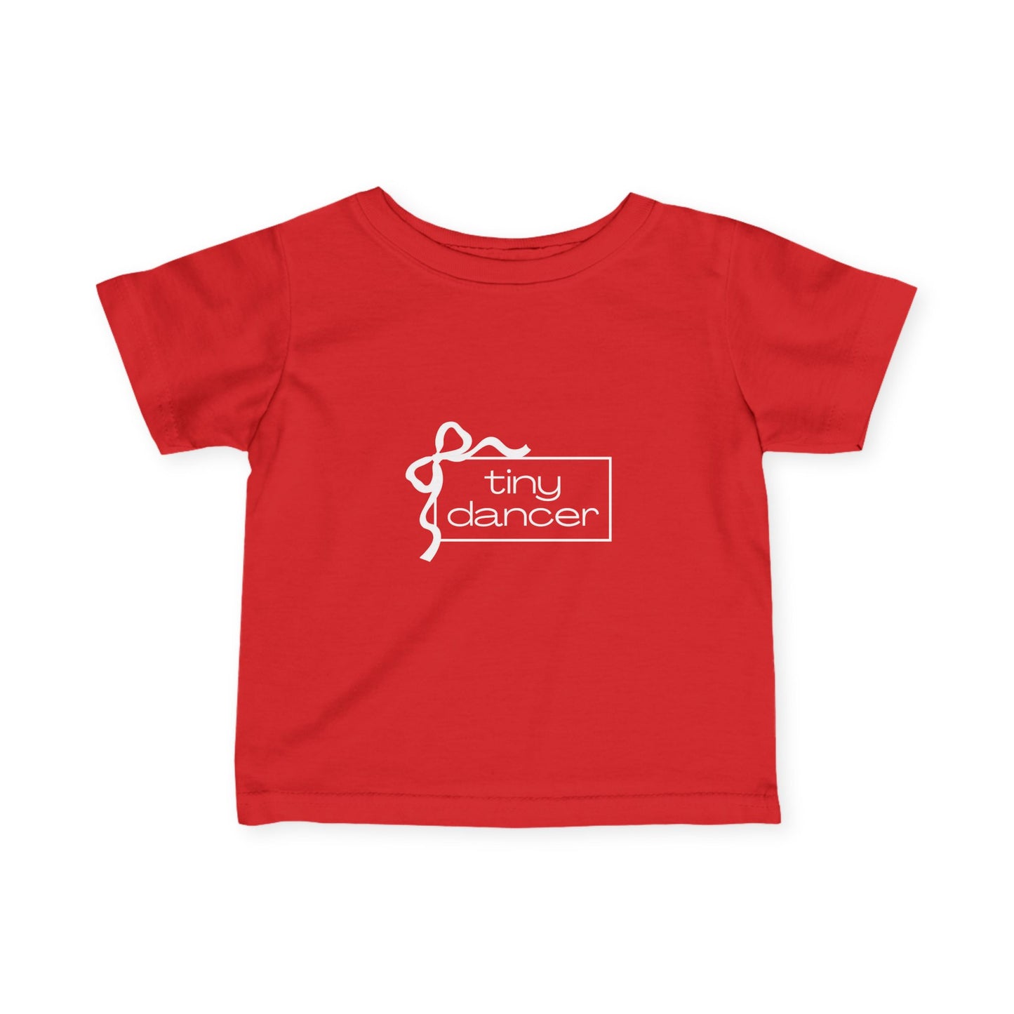 “Tiny Dancer” Infant Fine Jersey Tee – Adorable Dance-Themed Baby T-Shirt for Future Ballerinas and Little Movers