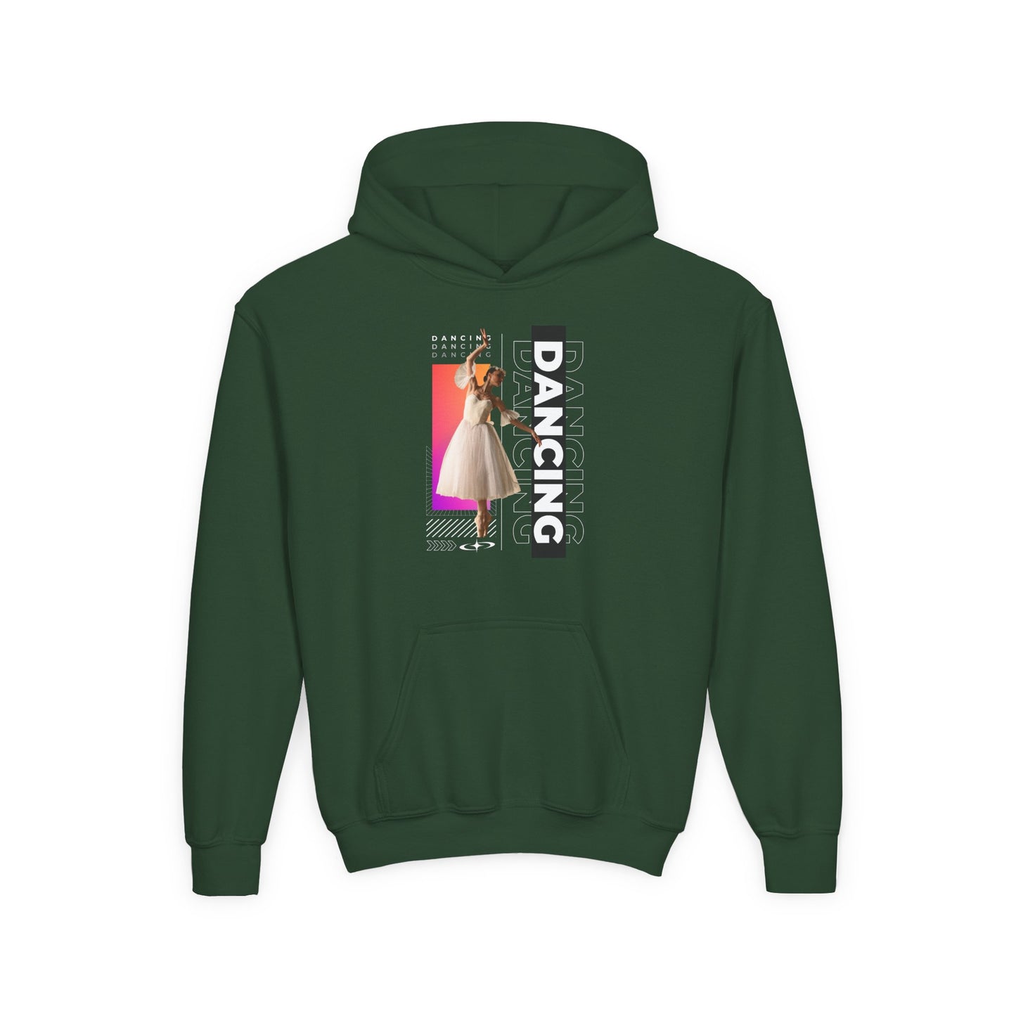 “Dancing” Female Dancer Streetwear Graphic | Unisex Youth Hoodie – Dance Hoodie for Kids & Young Performers