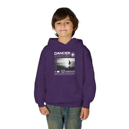 “Dancer” Arabesque on the Beach Graphic | Unisex Youth Hoodie – Streetwear-Inspired Ballet Dance Hoodie for Kids & Young Dancers