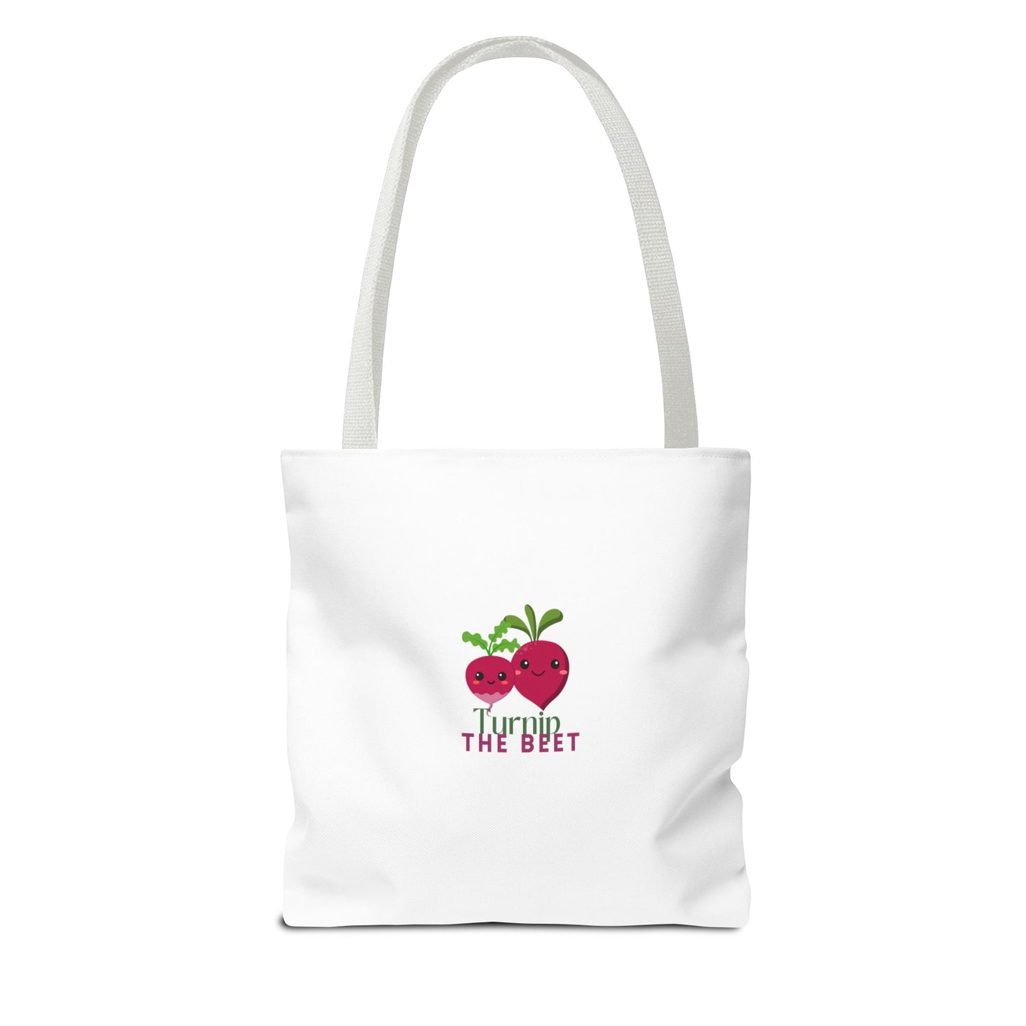 "Turnip the Beet" Canvas Tote Bag – Cute Veggie Graphic Dance-Themed Reusable Bag for Grocery Runs, Dance Class & Everyday Use