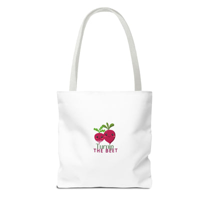"Turnip the Beet" Canvas Tote Bag – Cute Veggie Graphic Dance-Themed Reusable Bag for Grocery Runs, Dance Class & Everyday Use