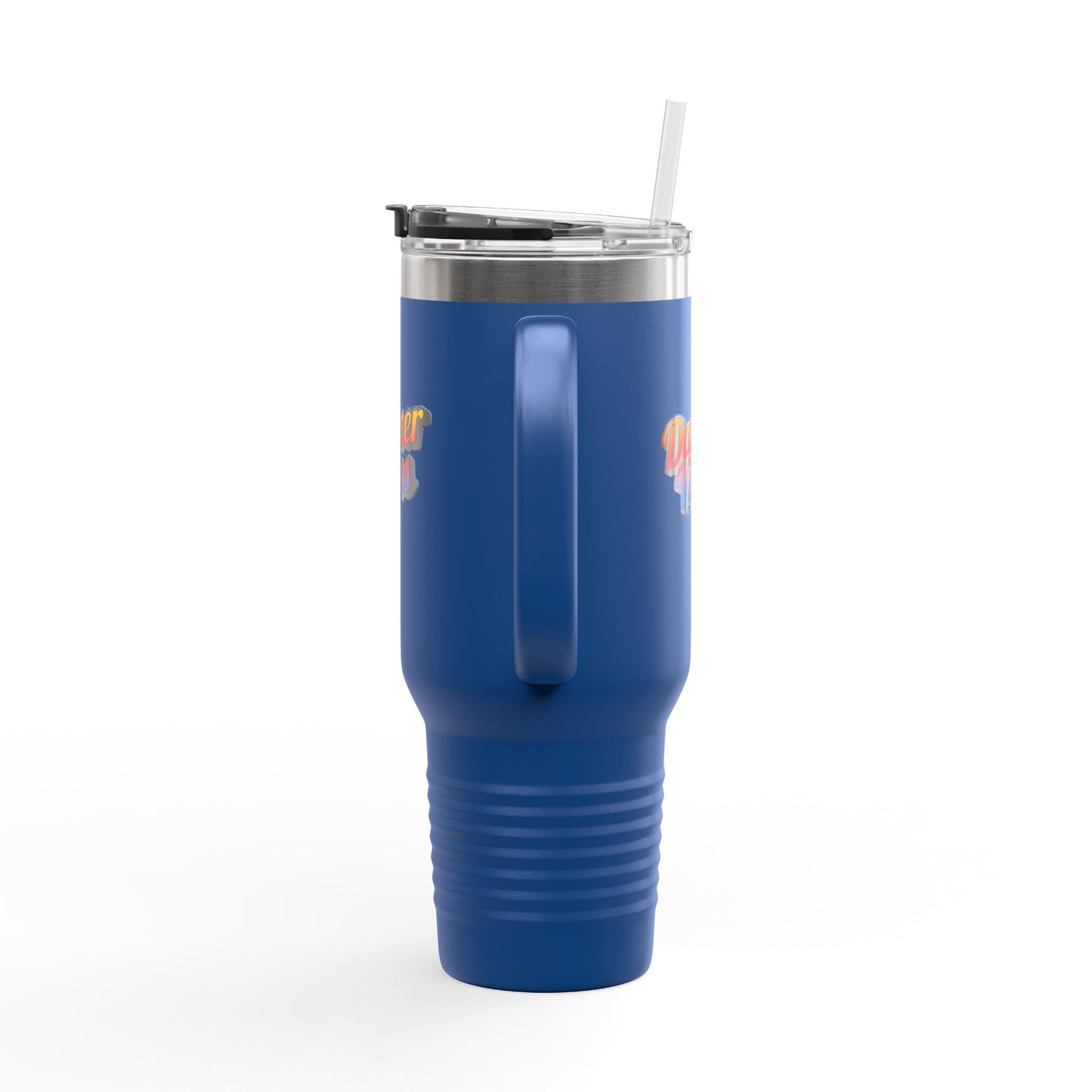 "Dancer Vibes" 40oz Insulated Travel Mug – Retro-Inspired Stainless Steel Tumbler for Dance Lovers | Hot & Cold Beverage Travel Cup with Handle and Leak-Proof Lid