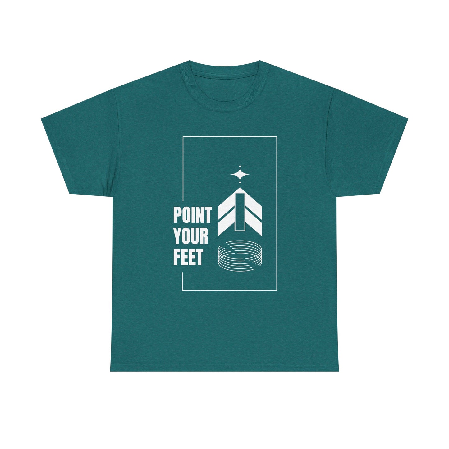 "Point Your Feet" Streetwear Dance Tee – Unisex Heavy Cotton Ballet-Inspired T-Shirt for Dancers