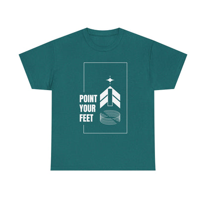 "Point Your Feet" Streetwear Dance Tee – Unisex Heavy Cotton Ballet-Inspired T-Shirt for Dancers