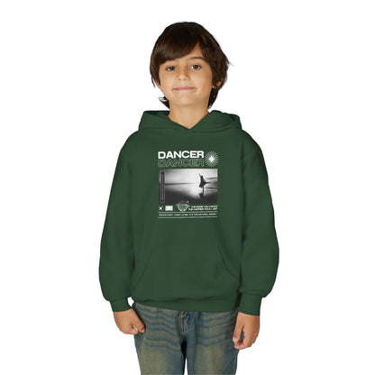 “Dancer” Arabesque on the Beach Graphic | Unisex Youth Hoodie – Streetwear-Inspired Ballet Dance Hoodie for Kids & Young Dancers