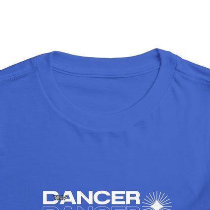 “Tiny Dancer" Toddler Short Sleeve T-Shirt – Streetwear-Inspired Recital Photo Graphic Tee for Kids