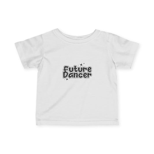 “Future Dancer” Infant Fine Jersey Tee – Adorable Dance-Themed Baby T-Shirt for Tiny Ballerinas and Little Movers