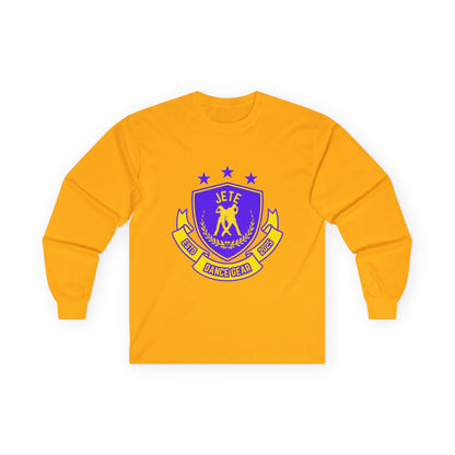 "Jeté Dance Gear" Unisex Long Sleeve Tee – Collegiate-Inspired Dance Shirt for Dancers, Teams & Studio Spirit Wear