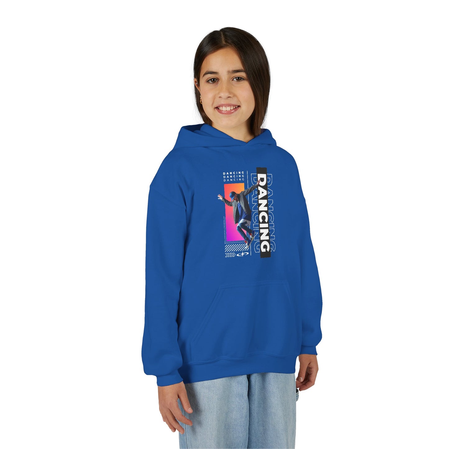 “Dancing” Male Dancer Streetwear Graphic | Unisex Youth Hoodie – Dance Hoodie for Kids & Young Performers