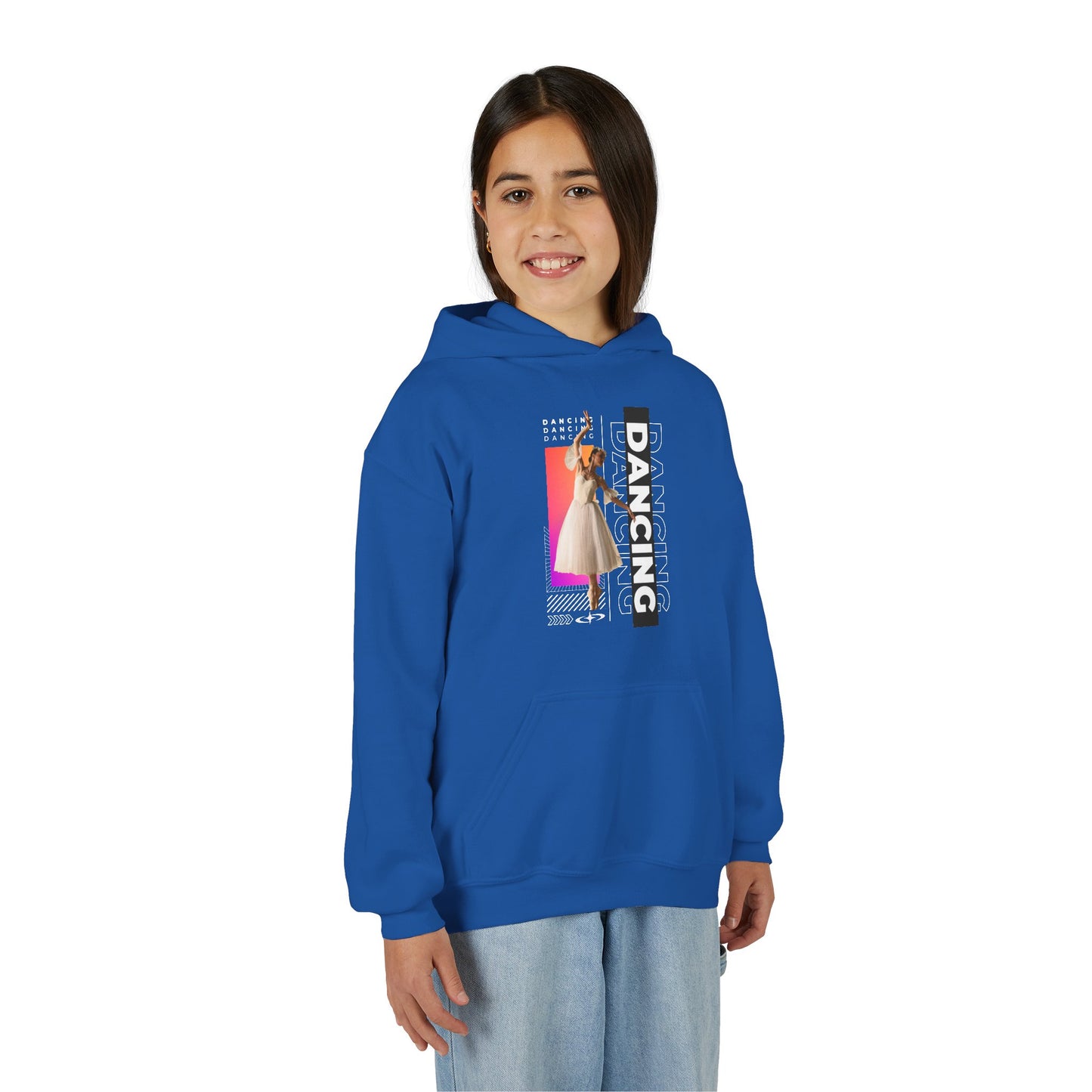 “Dancing” Female Dancer Streetwear Graphic | Unisex Youth Hoodie – Dance Hoodie for Kids & Young Performers