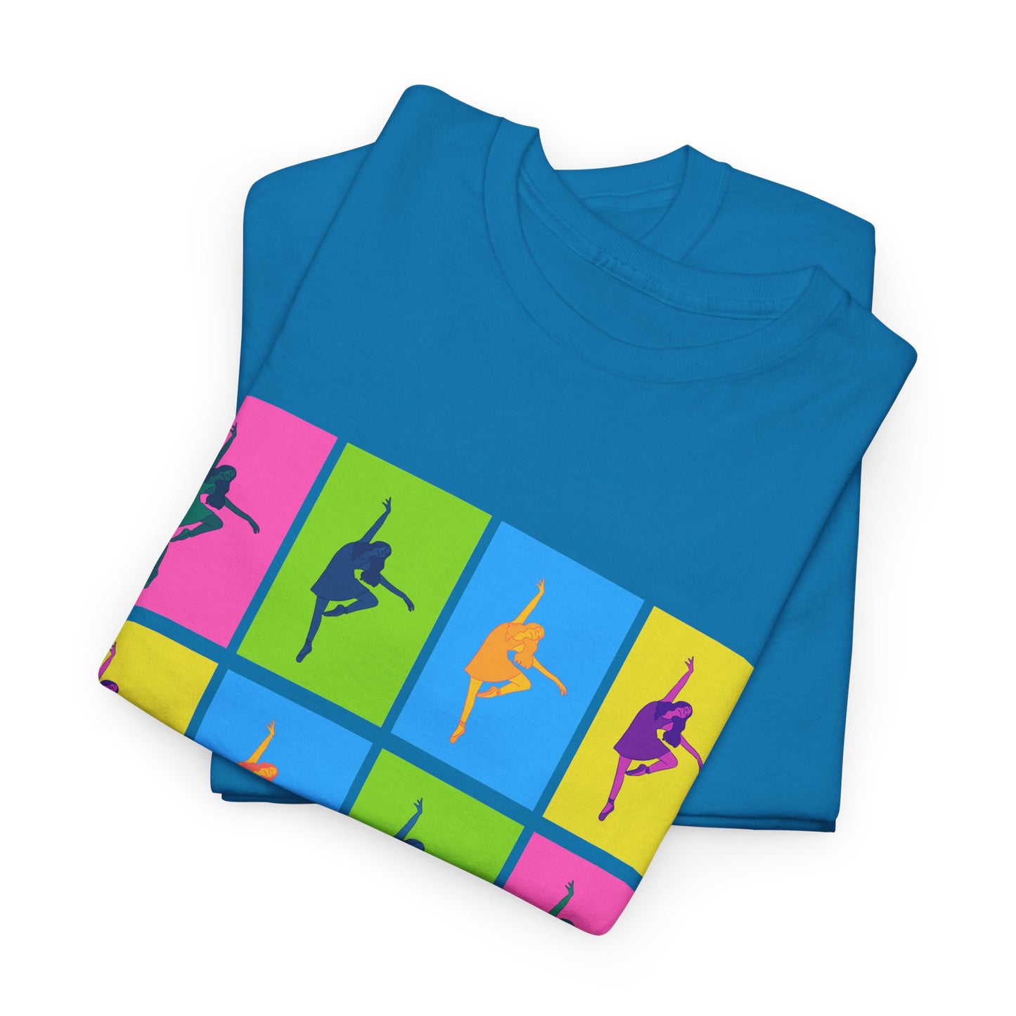 "Ballet" Pop Art Inspired Dance Graphic Unisex Heavy Cotton Tee – Artistic Ballet Dancer T-Shirt for Dance Lovers