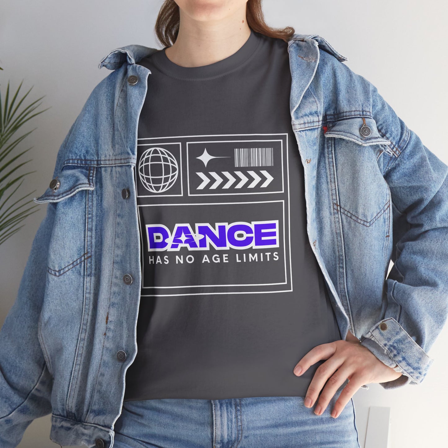 "Dance Has No Age Limits" Unisex Heavy Cotton T-Shirt – Streetwear Graphic Tee for Dancers of All Ages