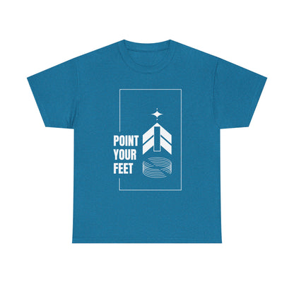 "Point Your Feet" Streetwear Dance Tee – Unisex Heavy Cotton Ballet-Inspired T-Shirt for Dancers