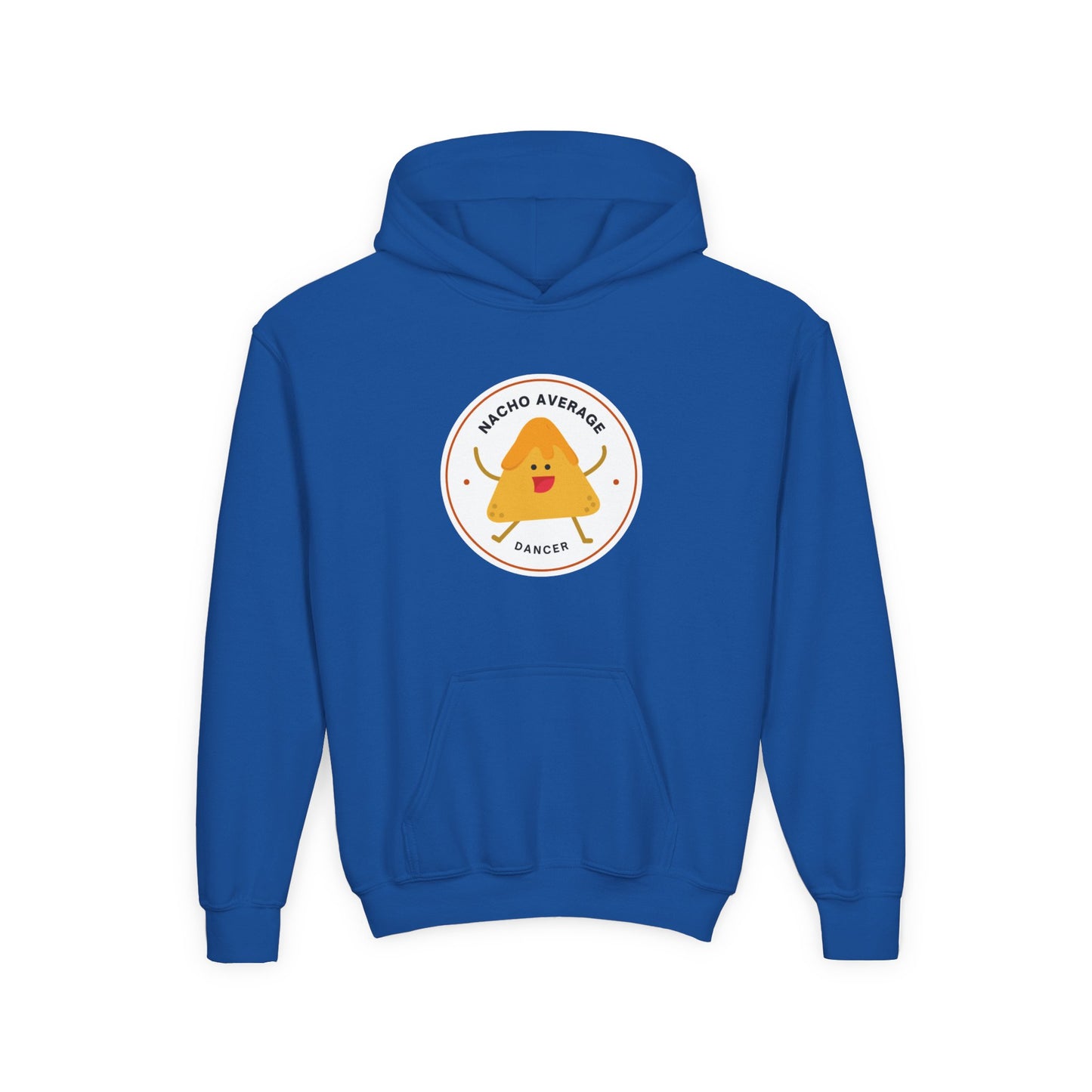"Nacho Average Dancer" Youth Hooded Sweatshirt – Funny Dance Pun Nacho Graphic Hoodie for Kids and Teens