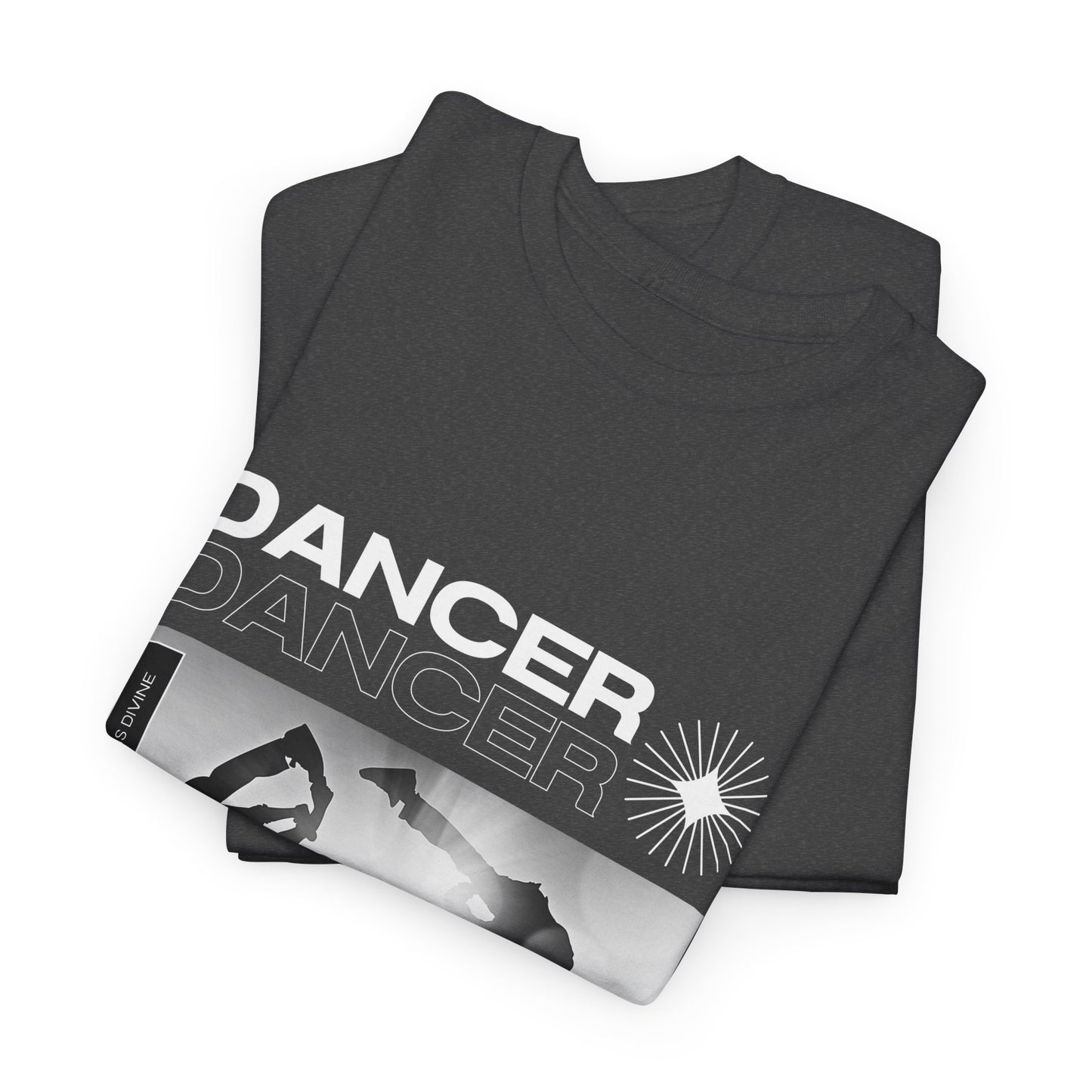 “Dancer” Graphic with Breakdancer Streetwear-Inspired Design | Hip-Hop Dance T-Shirt for Men & Women | Unisex Heavy Cotton Tee