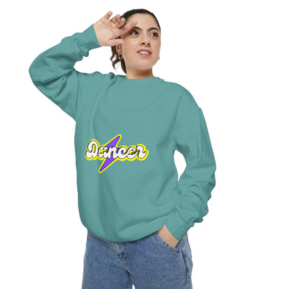 "Dancer" Unisex Lightweight Crewneck Sweatshirt – Superhero-Inspired Graphic Pullover for Dance Lovers & Performers