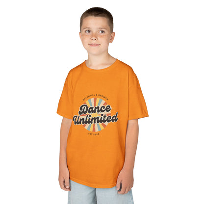 “Dance Unlimited: Potential & Growth” Retro Graphic T-Shirt for Kids – Motivational Dance Shirt - Youth Dance Inspiration Tee