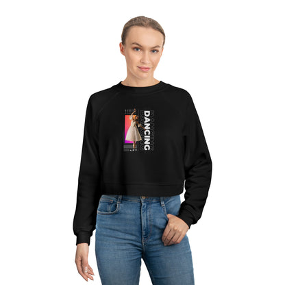 “Dancing” Female Dancer Streetwear Graphic | Ballet & Dance Sweatshirt for Dancers & Enthusiasts - Women’s Cropped Sweatshirt
