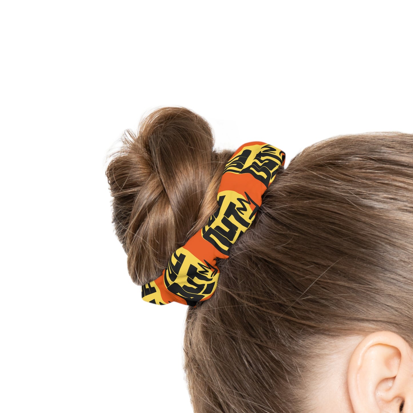 “Full Out” Scrunchie – Bold Streetwear-Inspired Dance Hair Accessory for Performers and Hip-Hop Dancers