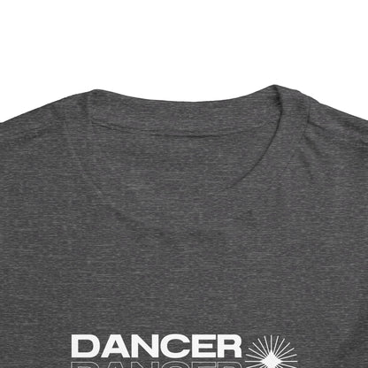 “Dancer" Toddler Short Sleeve T-Shirt – Streetwear-Inspired Ballet Barre Graphic Tee for Young Kids