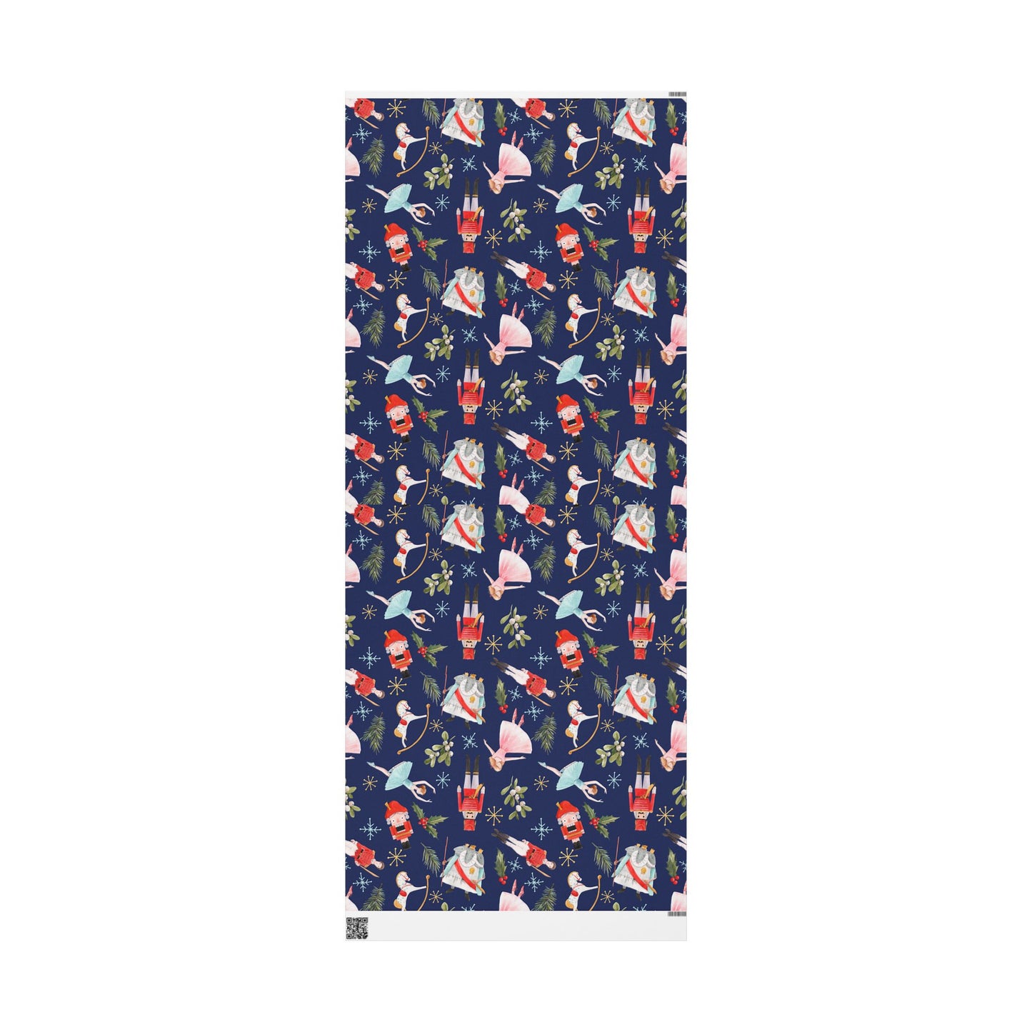 "Nutcracker Ballet" Christmas Wrapping Paper – Festive Holiday Gift Wrap with Classic Ballet Dancers & Christmas Scene Design, Perfect for Dance Lovers and Studios