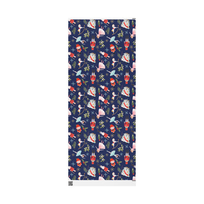 "Nutcracker Ballet" Christmas Wrapping Paper – Festive Holiday Gift Wrap with Classic Ballet Dancers & Christmas Scene Design, Perfect for Dance Lovers and Studios