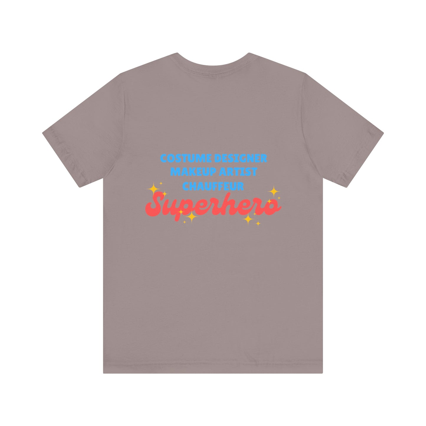 "Dance Mom” T-Shirt – Unisex Garment-Dyed Tee with Floral Dancer Graphic Front & Superhero Role List Back 🌸💪