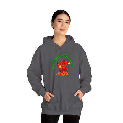 "What’s a Pepper’s Favorite Dance? Salsa!" Unisex Hooded Sweatshirt – Funny Dance Pun Hoodie with Cute Pepper Graphic for Dancers & Foodies