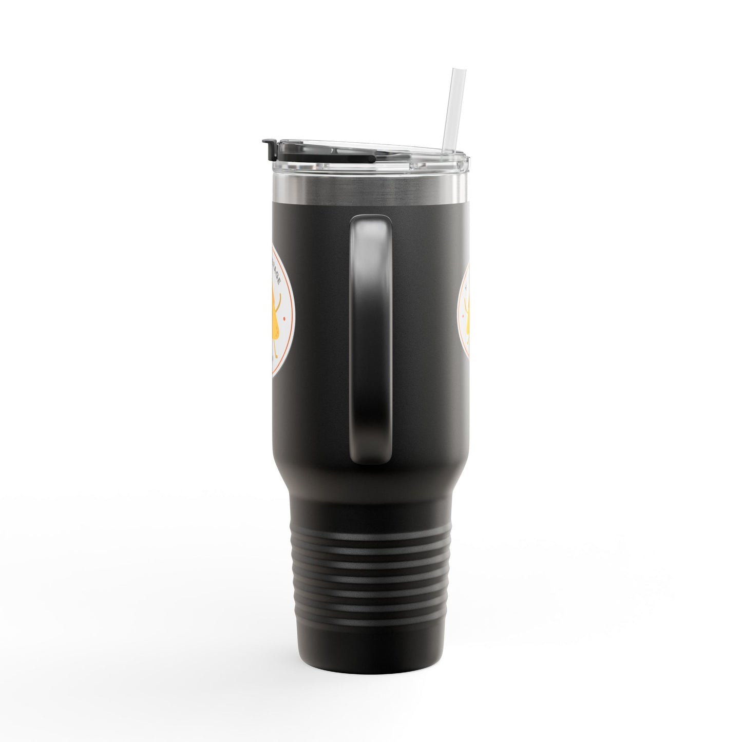 "Nacho Average Dancer" 40oz Insulated Travel Mug – Cute Kawaii Nacho Graphic Dance Tumbler for On-the-Go Hydration