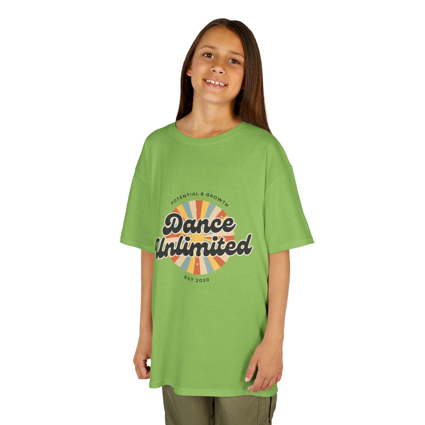 “Dance Unlimited: Potential & Growth” Retro Graphic T-Shirt for Kids – Motivational Dance Shirt - Youth Dance Inspiration Tee