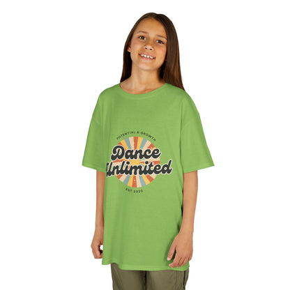 “Dance Unlimited: Potential & Growth” Retro Graphic T-Shirt for Kids – Motivational Dance Shirt - Youth Dance Inspiration Tee