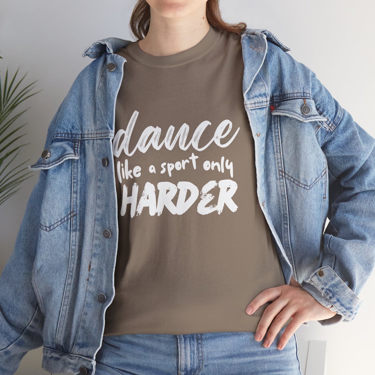 “Dance Like a Sport Only Harder” Unisex Heavy Cotton T-Shirt – Dance-Inspired Graphic Tee for Adults & Kids