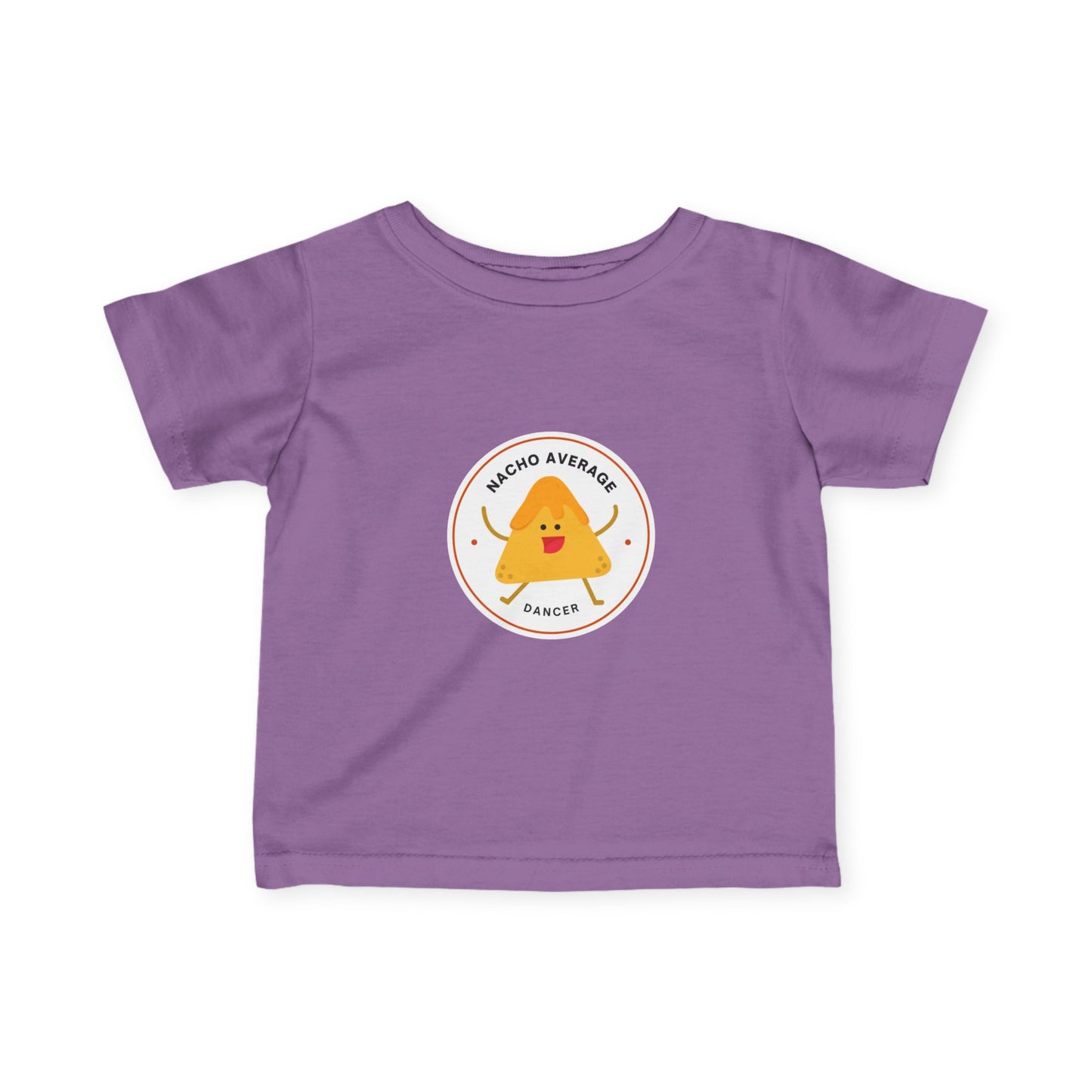 "Nacho Average Dancer" Infant Fine Jersey Tee – Funny Baby Dance T-Shirt with Cute Nacho Graphic for Tiny Movers