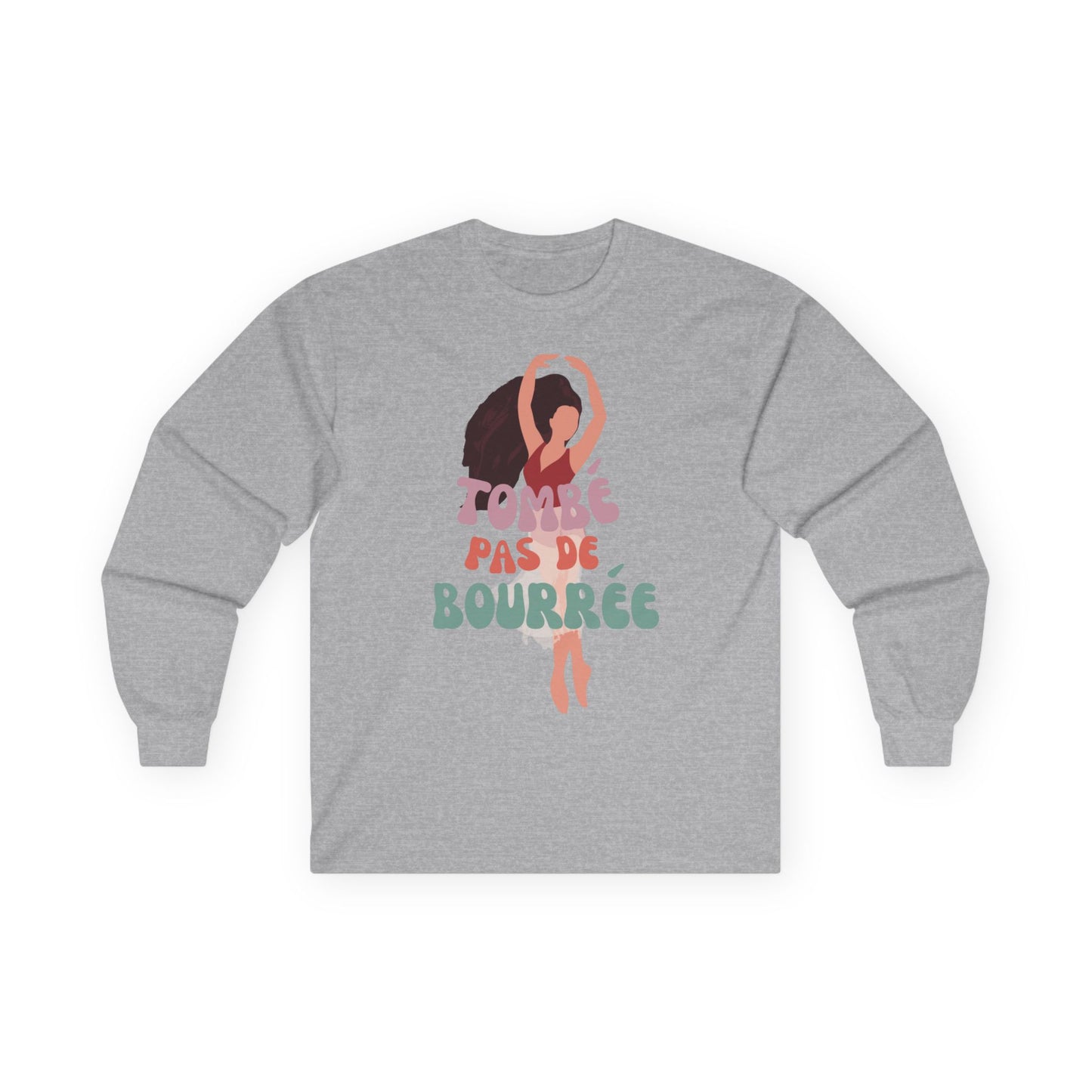 "Tombé Pas de Bourrée" Dance Long Sleeve Shirt – Unisex Ultra Cotton Tee with Bold Ballet Graphic