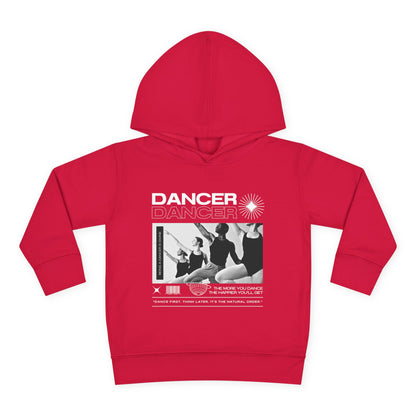 “Dancer” Toddler Pullover Hoodie – Streetwear-Inspired Ballet Barre Graphic Sweatshirt for Kids
