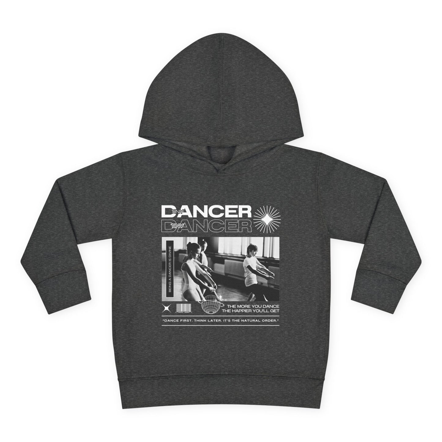 “Dancer” Toddler Pullover Hoodie – Streetwear-Inspired Ballet Class Graphic Sweatshirt for Kids”