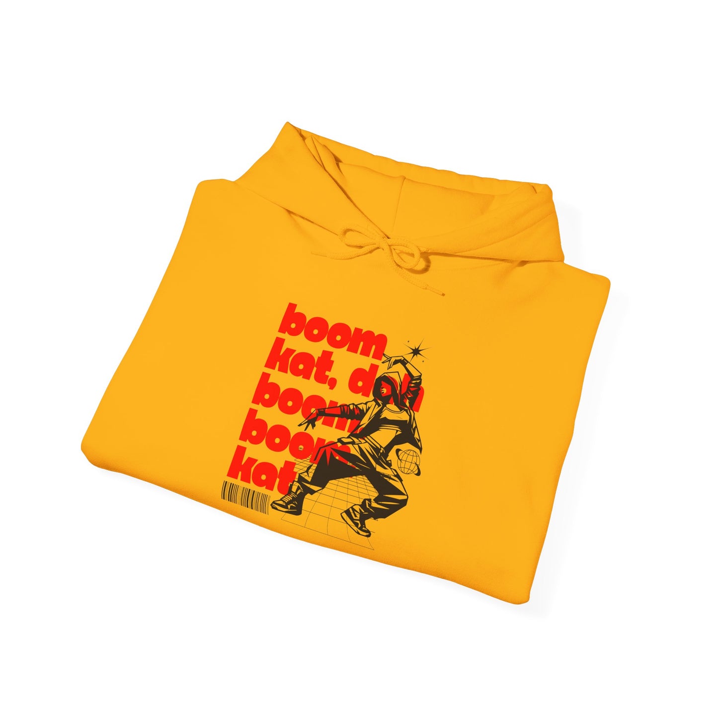 “Boom Kat” Hoodie – Unisex Hooded Sweatshirt with Bold Streetwear-Inspired Dance Graphic