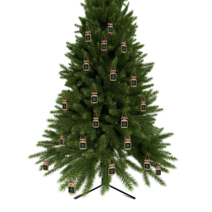 "Christmas Tree Dancer Silhouette" Sled Ornament – Festive Ballet & Dance Holiday Ornament for Dancers, Teachers, and Studios