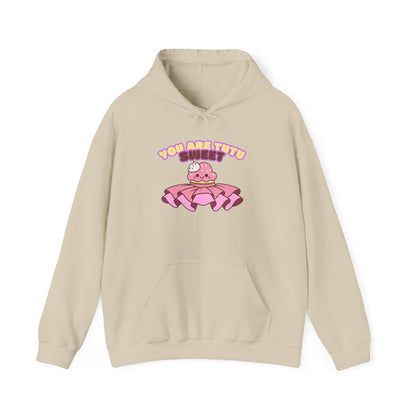 "You Are Tutu Sweet" Unisex Heavy Blend Hooded Sweatshirt – Kawaii Cupcake in Tutu Dance Graphic Hoodie for Adults and Teens