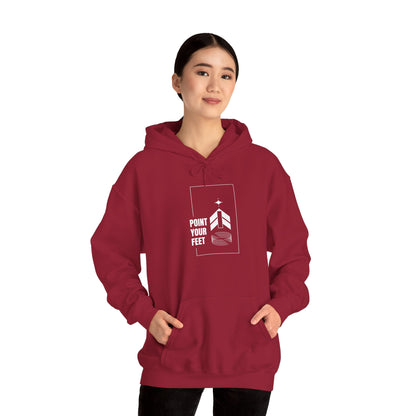"Point Your Feet" Streetwear Dance Hoodie – Unisex Heavy Blend™ Hooded Sweatshirt for Dancers & Ballet Lovers