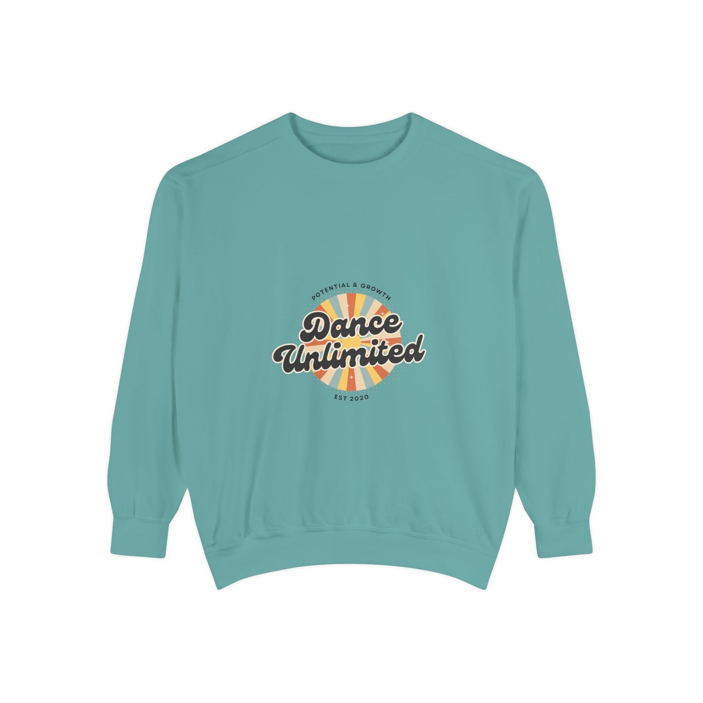 "Dance Unlimited – Potential & Growth" Unisex Lightweight Crewneck Sweatshirt – Retro-Inspired Motivational Dance Pullover for Performers & Creatives