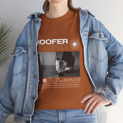 “Hoofer" Tap Dance Unisex Heavy Cotton Tee – Streetwear-Inspired Tap Shoes Graphic T-Shirt for Dancers